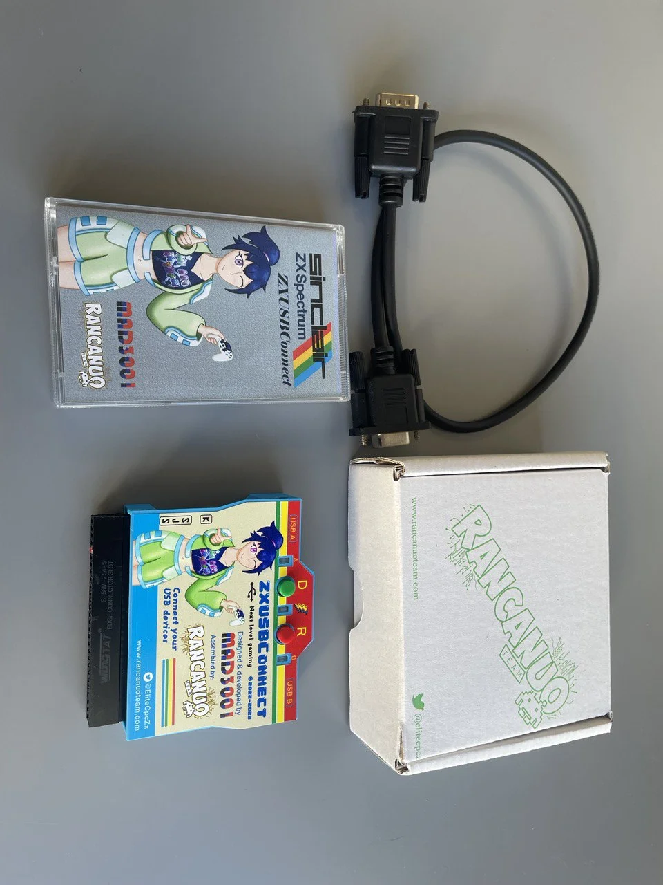 ZX-USB | USB HID Adapter for ZX Spectrum 2 ZX-USB connected to a ZX Spectrum